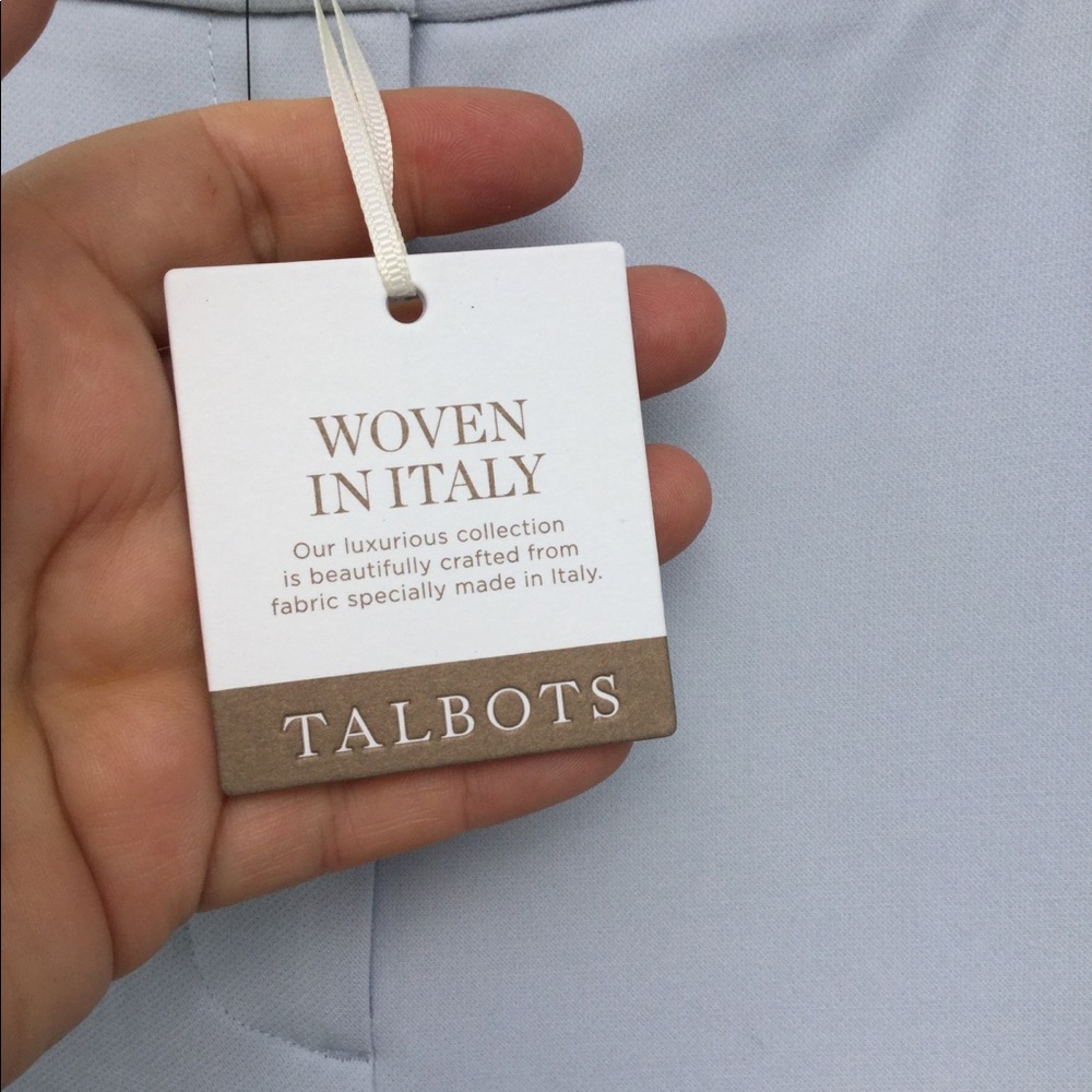 NWT Talbots Italian Luxury Line Blue Lined Pants - Picture 3 of 8